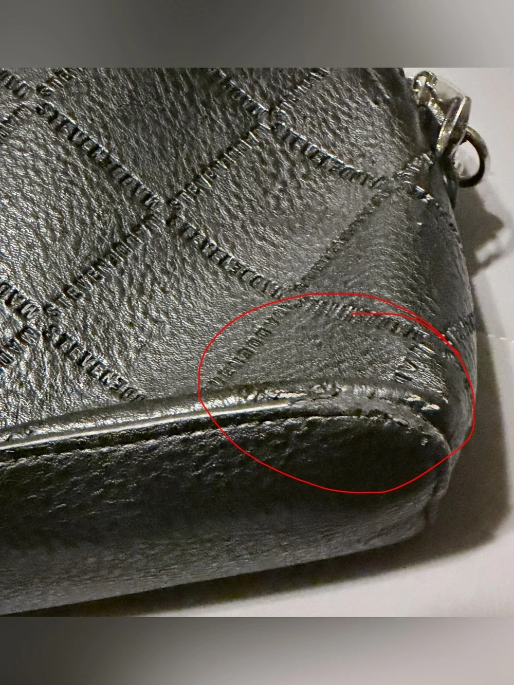 Steve Madden Quilted Crossbody Bag in Black with Chain Strap
